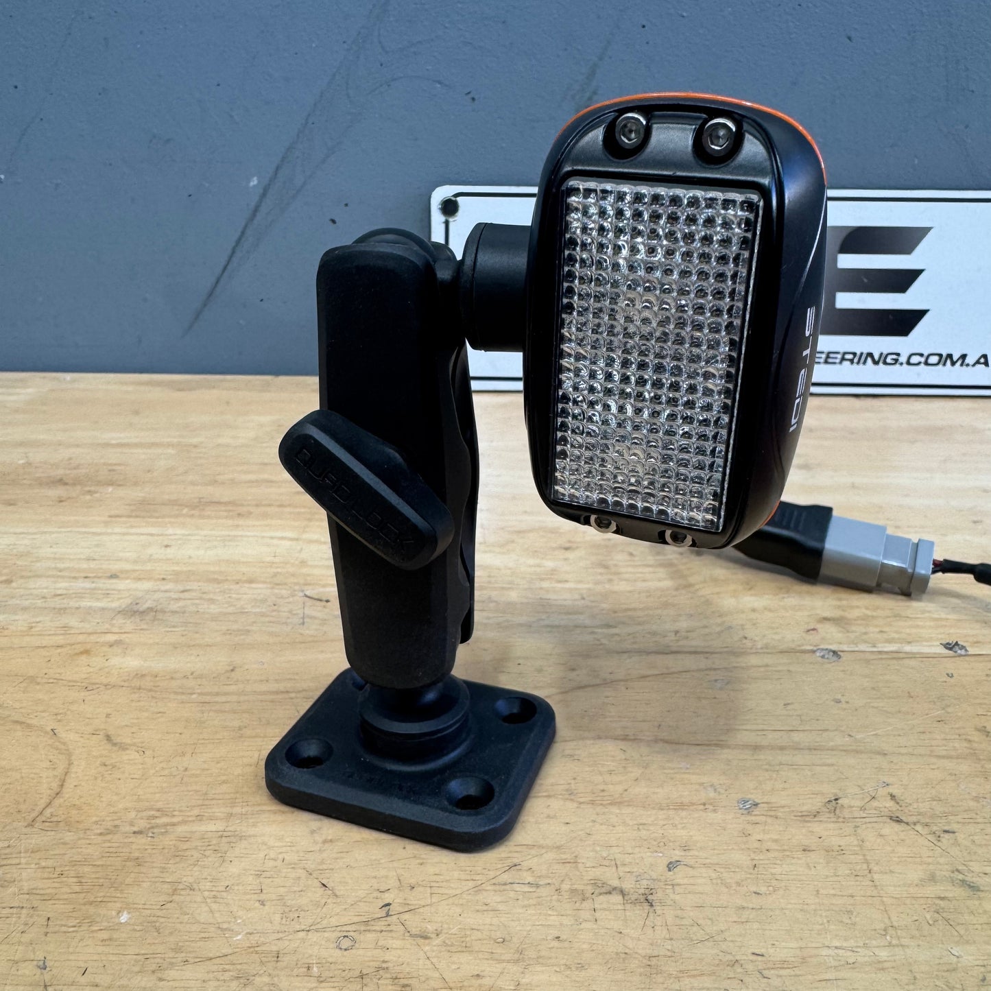 LED 10W Flood Light on Quadlock Mount Gimble - Type 2