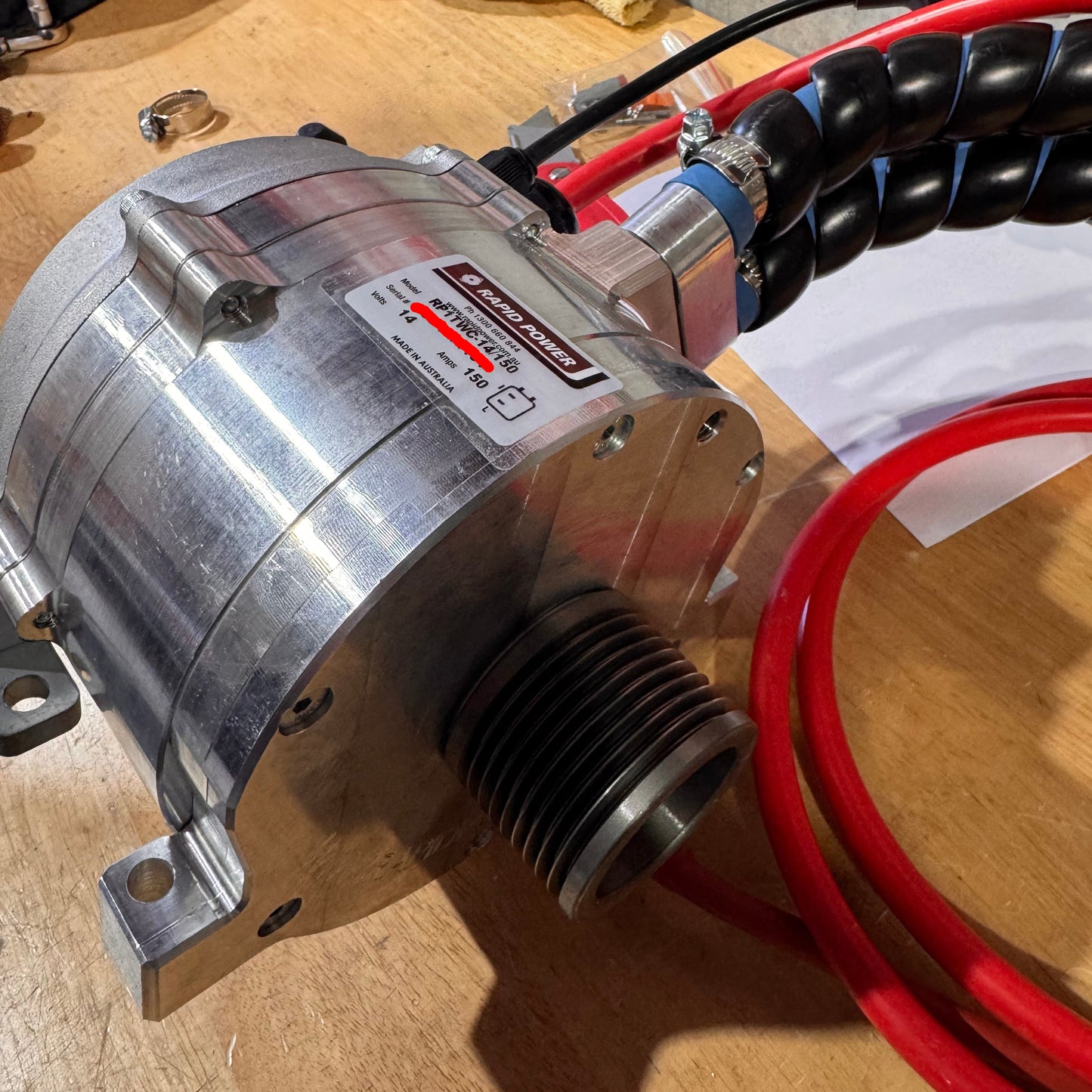 Rapid Power 150A Water Cooled Alternator