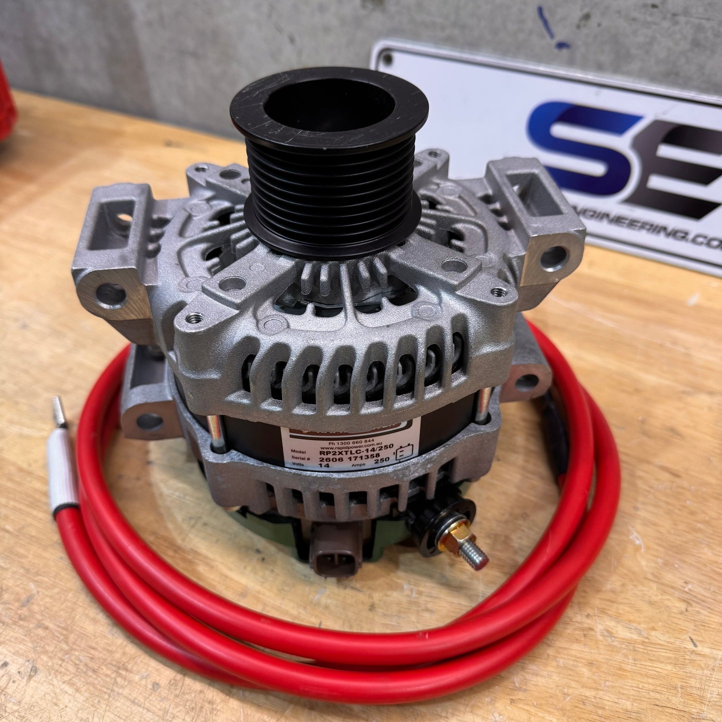 Rapid Power RPX 250A IP69 Sealed brush holder Alternator