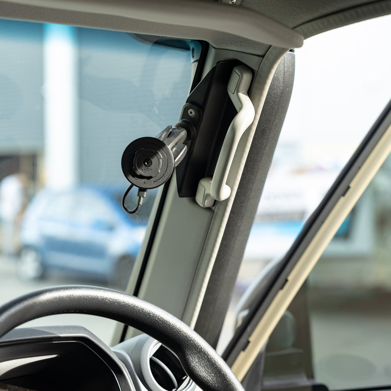 A-Pillar Mounted Quadlock Phone Holder/Charger