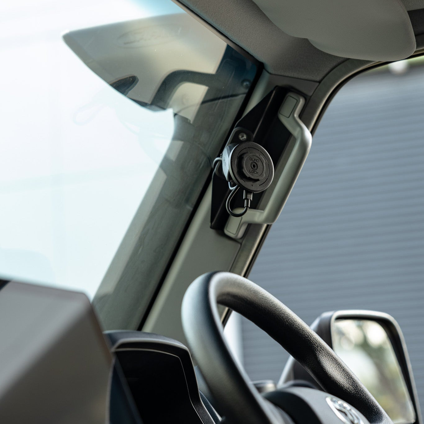 A-Pillar Mounted Quadlock Phone Holder/Charger