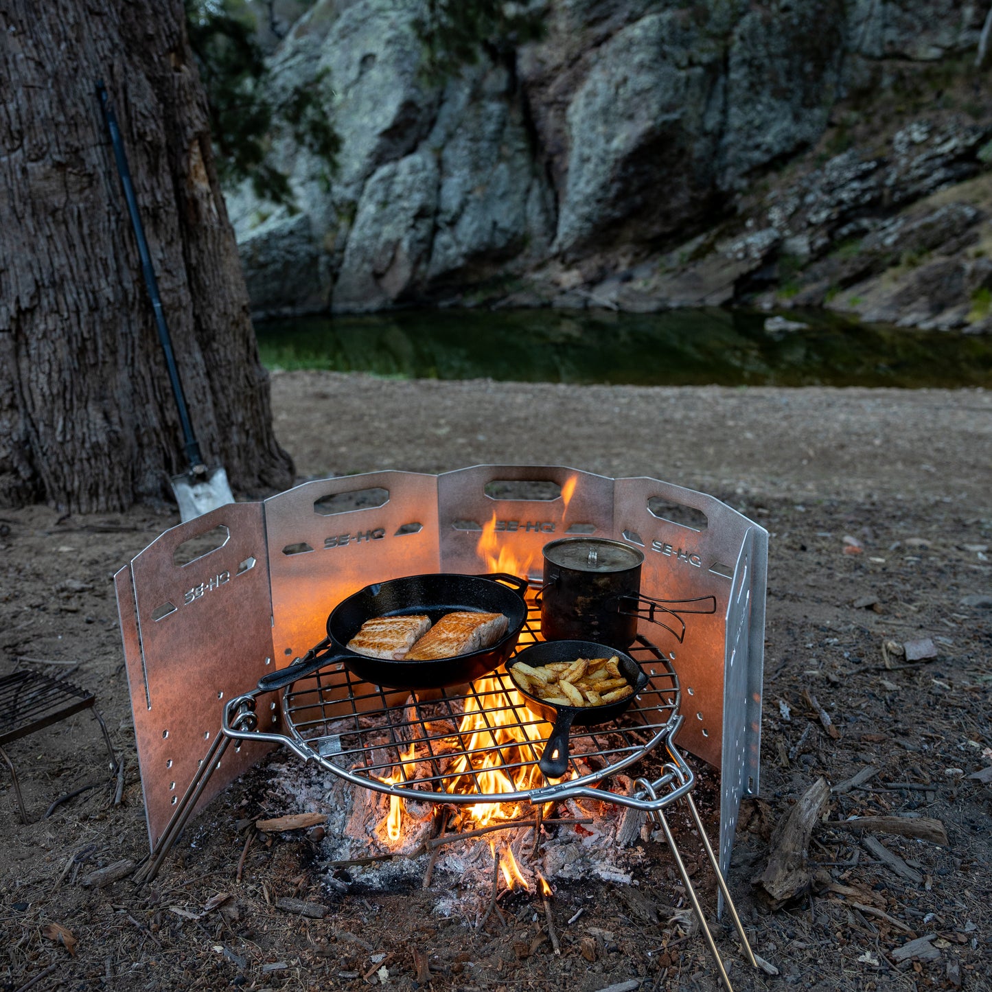 Campfire Wind Break