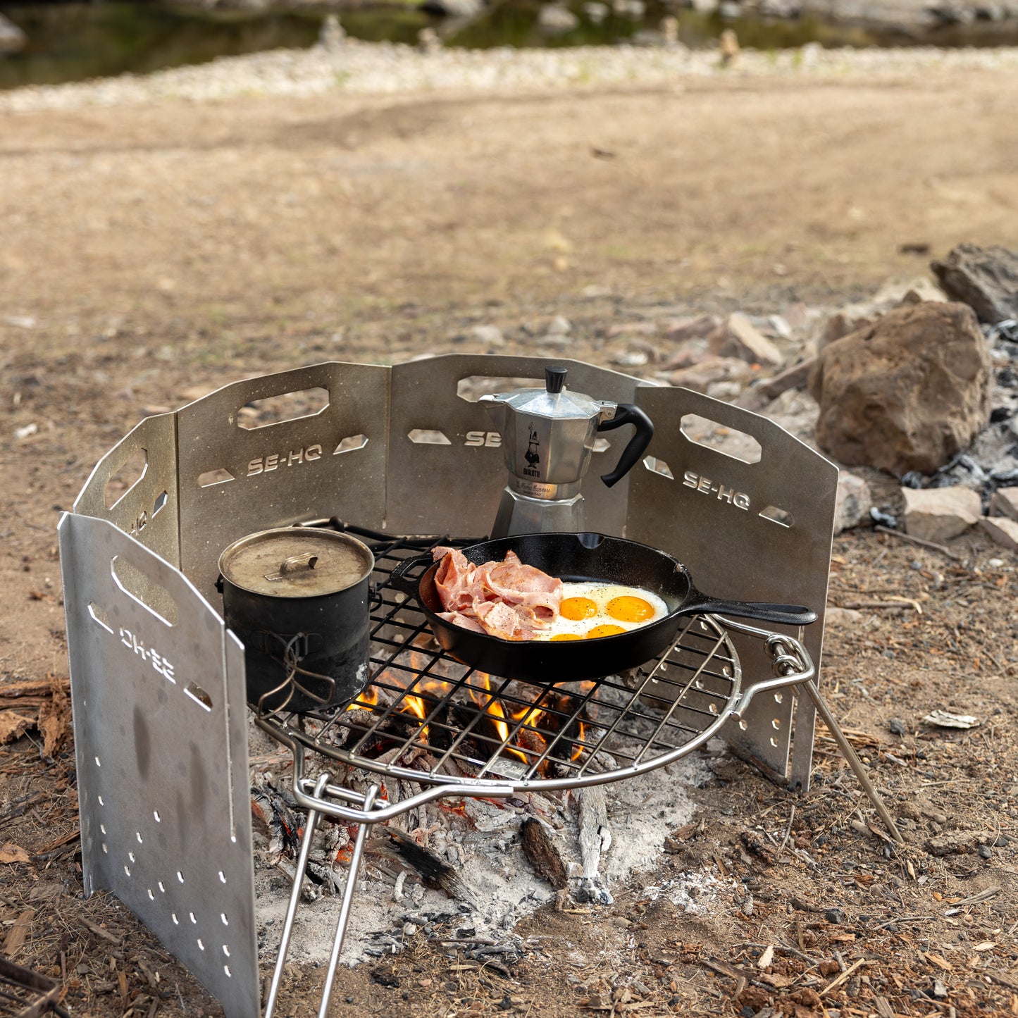 Campfire Wind Break